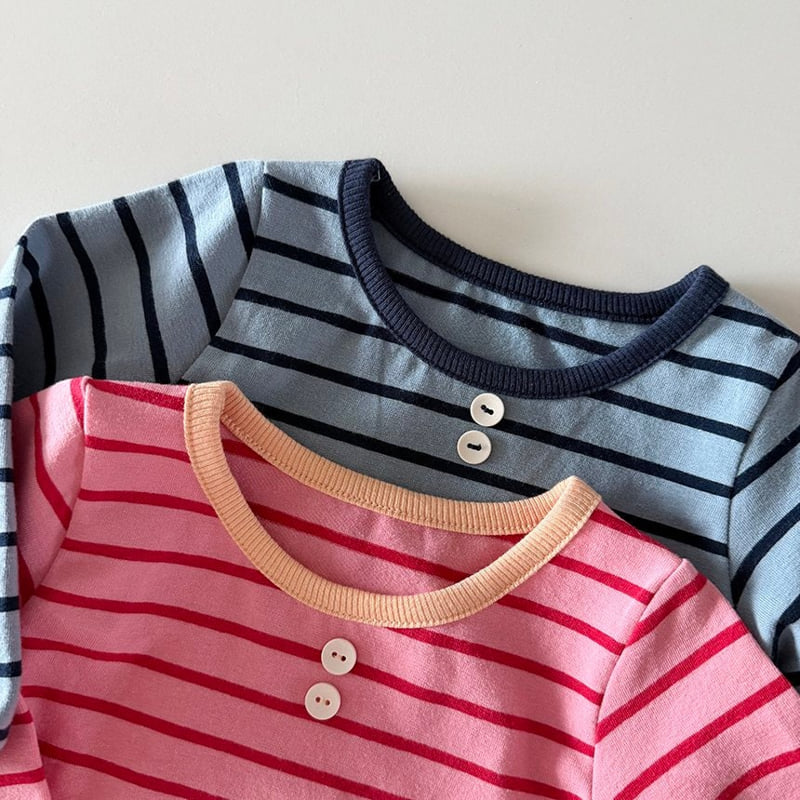 Here I Am - Korean Baby Fashion - #babywear - Madeleine Stripe Pajamas - 4