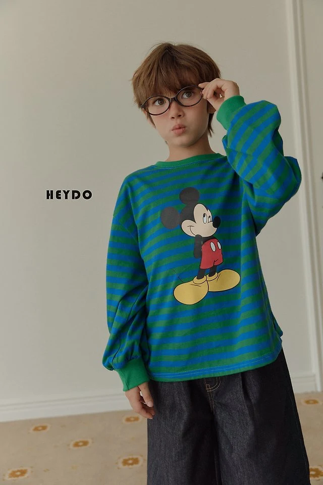 Heydo - Korean Children Fashion - #Kfashion4kids - Stripe Banding Tee - 7