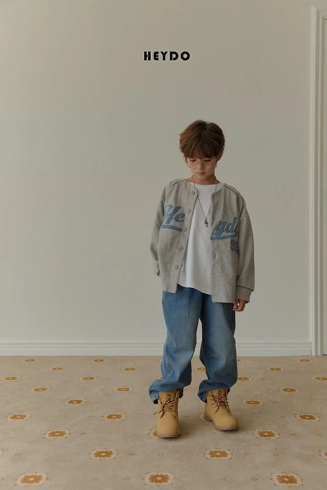 Heydo - Korean Children Fashion - #kidzfashiontrend - Four Dart Denim Pants - 4