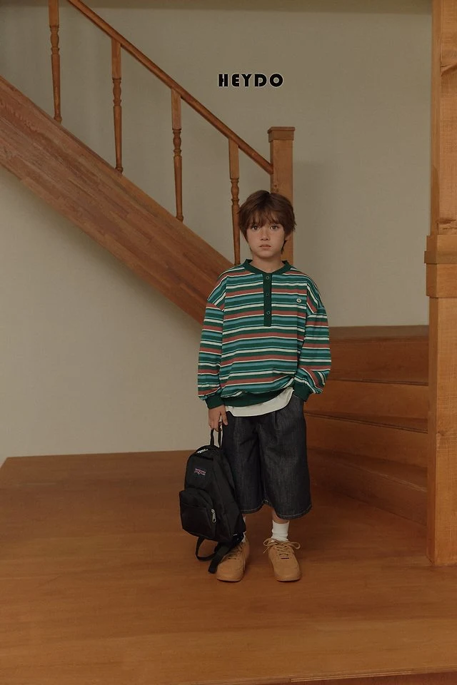 Heydo - Korean Children Fashion - #Kfashion4kids - Henrly Stripe Sweatshirts - 8