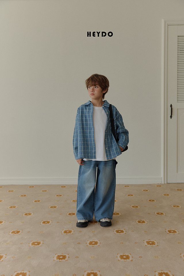 Heydo - Korean Children Fashion - #Kfashion4kids - True Wide Denim Pants - 7