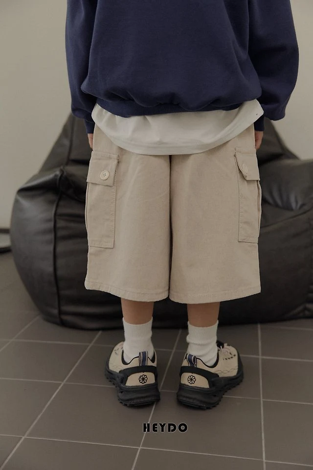 Heydo - Korean Children Fashion - #childofig - Pocket Pigment Bermuda Pants - 6