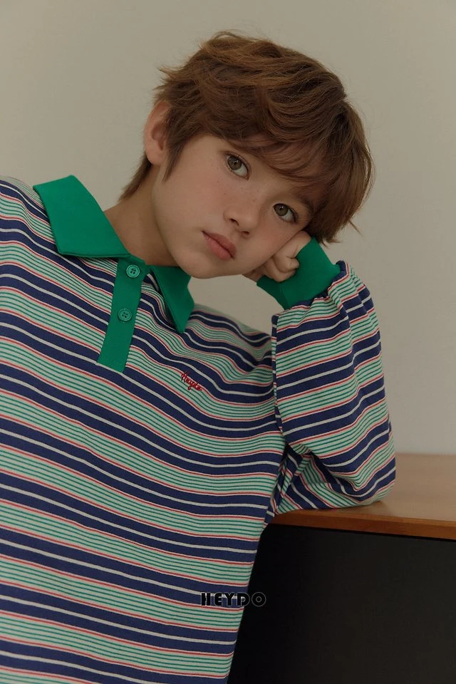 Heydo - Korean Children Fashion - #childofig - Tommy Colored Collar Tee - 4