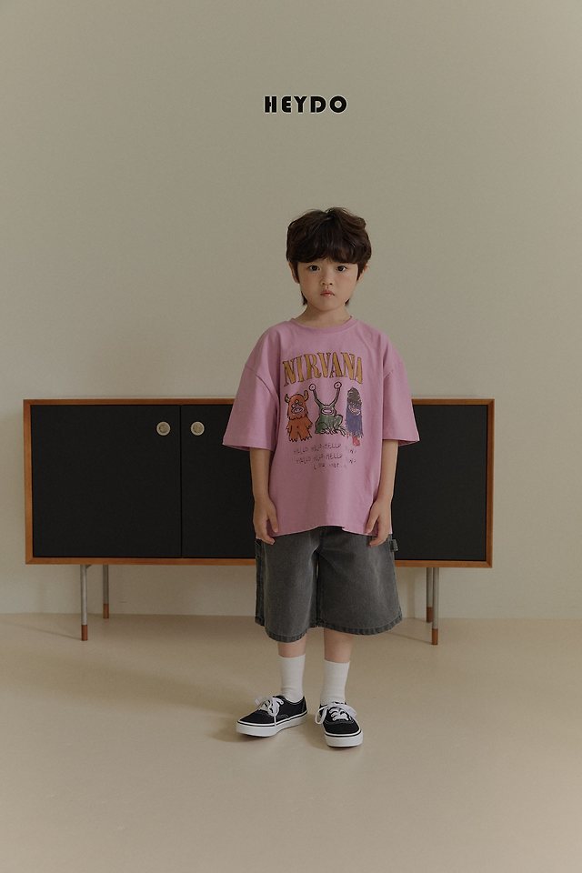 Heydo - Korean Children Fashion - #childofig - Monster Short Sleeved Tee - 9