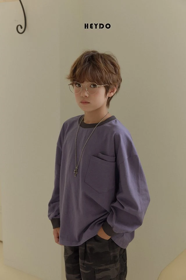 Heydo - Korean Children Fashion - #childofig - Twotwo Pocket Tee - 7