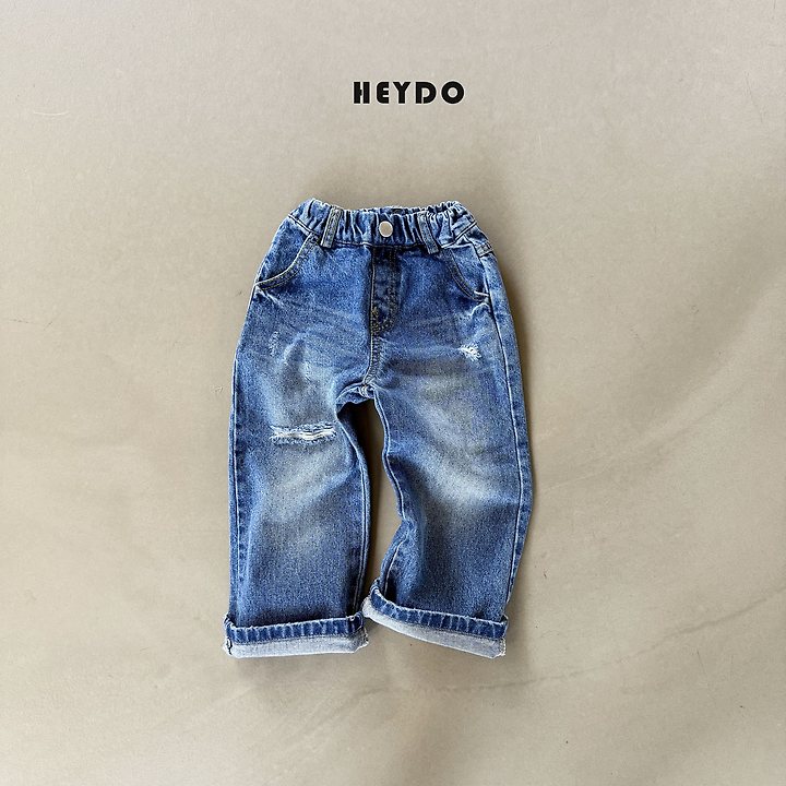 Heydo - Korean Children Fashion - #childofig - Semi Vintage Denim Pants