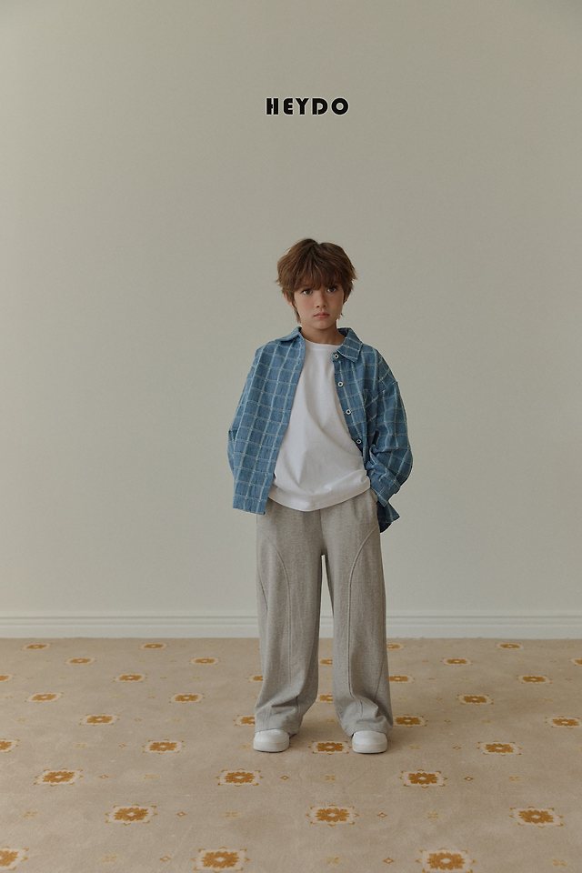 Heydo - Korean Children Fashion - #childofig - Denim Check Shirt - 11