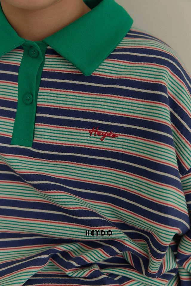 Heydo - Korean Children Fashion - #childrensboutique - Tommy Colored Collar Tee - 5