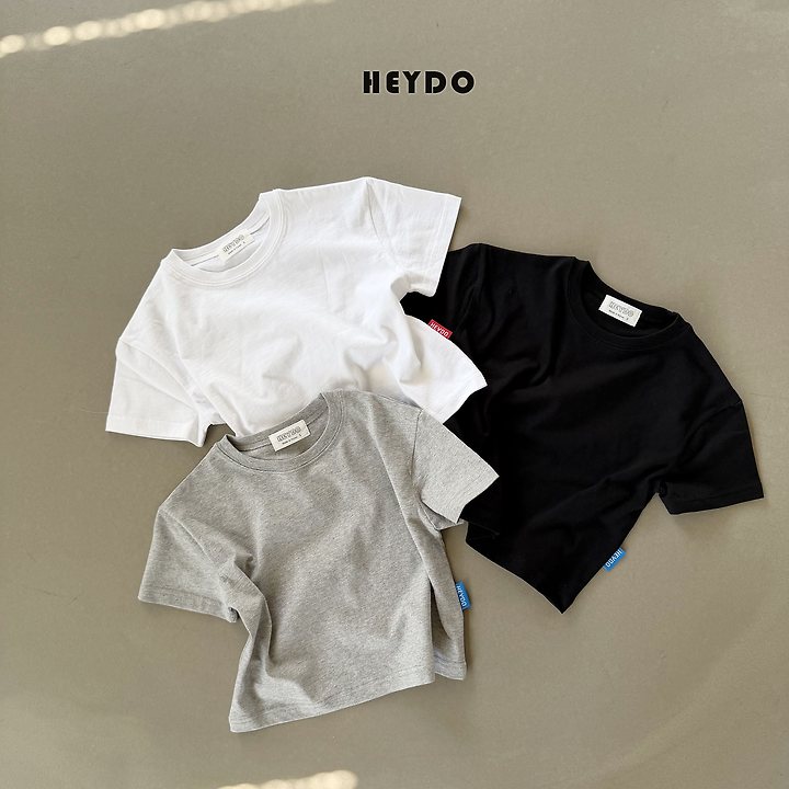 Heydo - Korean Children Fashion - #childrensboutique - Single Sliket Short Sleeved Tee