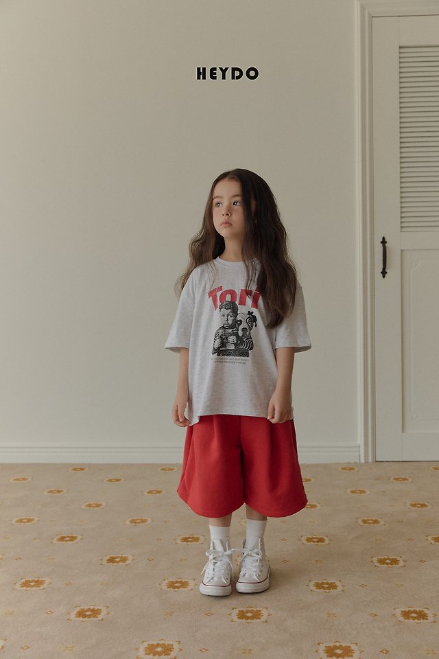 Heydo - Korean Children Fashion - #childrensboutique - Tori Short Sleeved Tee - 11