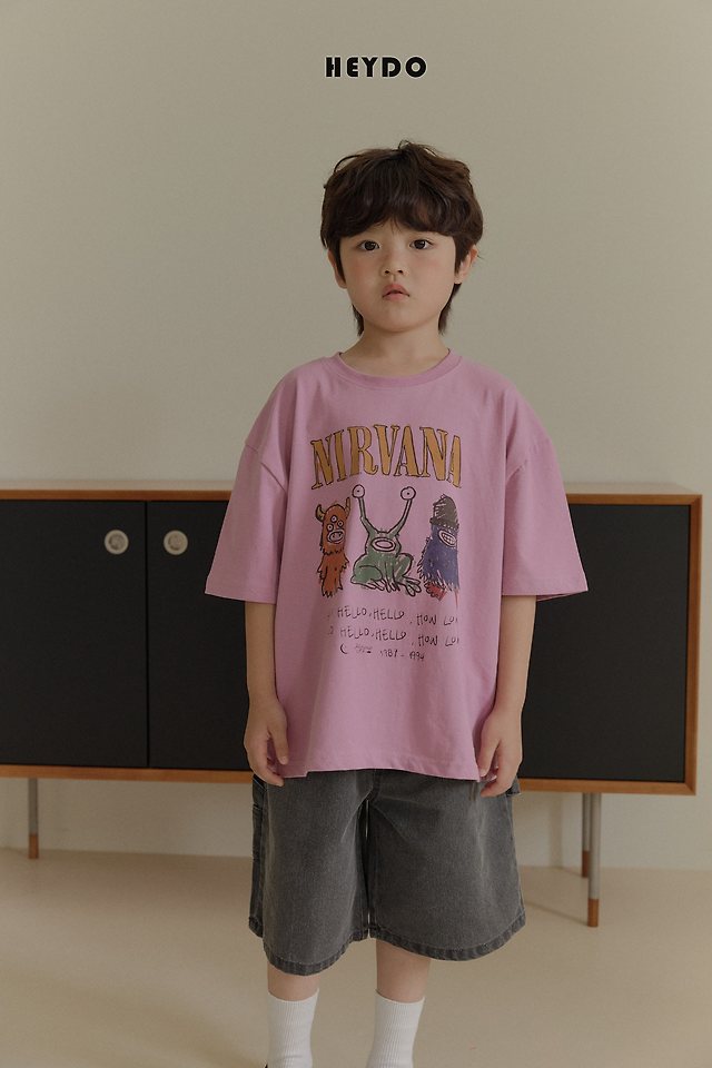 Heydo - Korean Children Fashion - #childrensboutique - Monster Short Sleeved Tee - 10