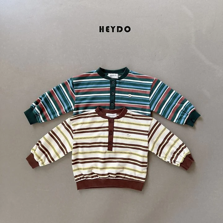 Heydo - Korean Children Fashion - #childrensboutique - Henrly Stripe Sweatshirts