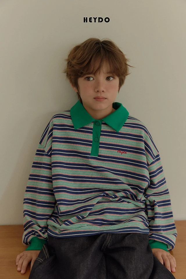 Heydo - Korean Children Fashion - #designkidswear - Tommy Colored Collar Tee - 6