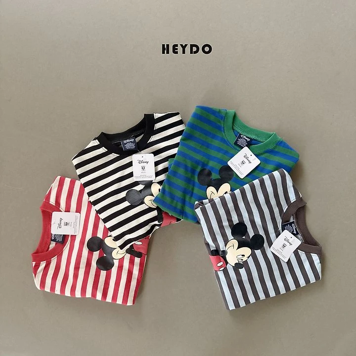 Heydo - Korean Children Fashion - #designkidswear - Stripe Banding Tee