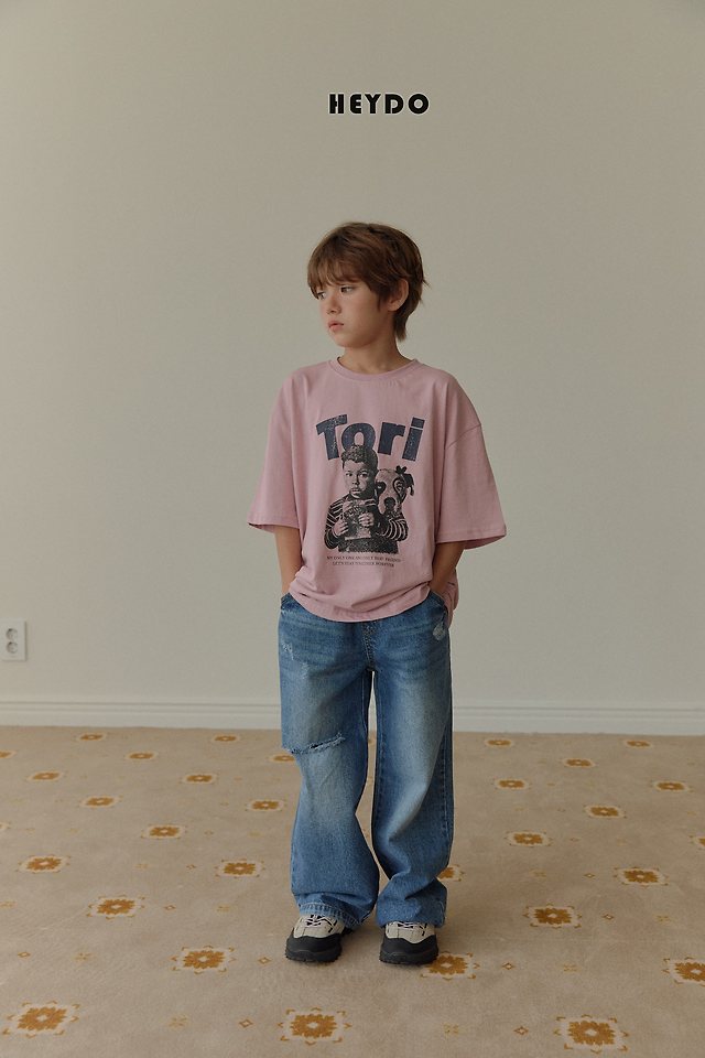 Heydo - Korean Children Fashion - #designkidswear - Tori Short Sleeved Tee - 12