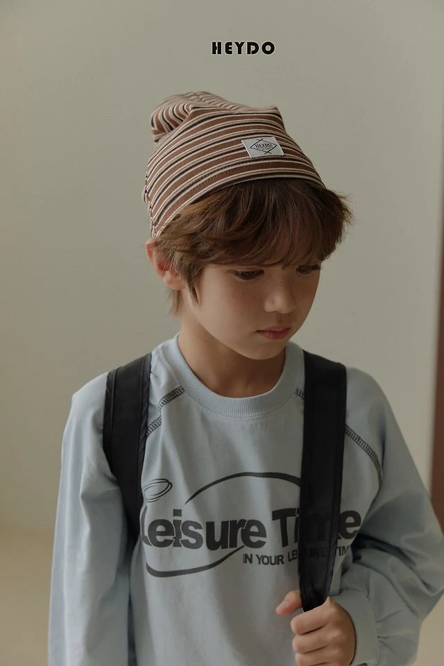 Heydo - Korean Children Fashion - #designkidswear - Label Stripe Beanie - 12