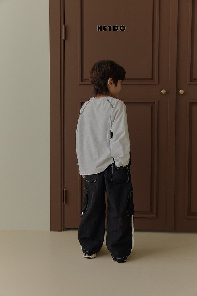 Heydo - Korean Children Fashion - #discoveringself - Time Colored Tee - 11