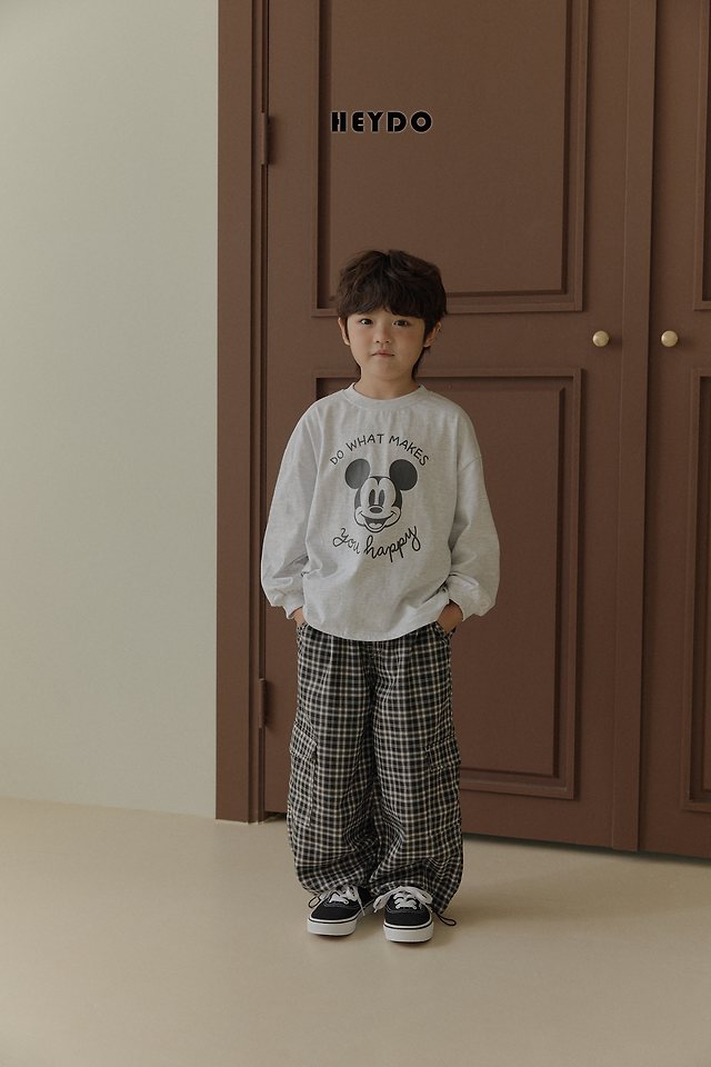 Heydo - Korean Children Fashion - #discoveringself - Check Pocket Pants - 8
