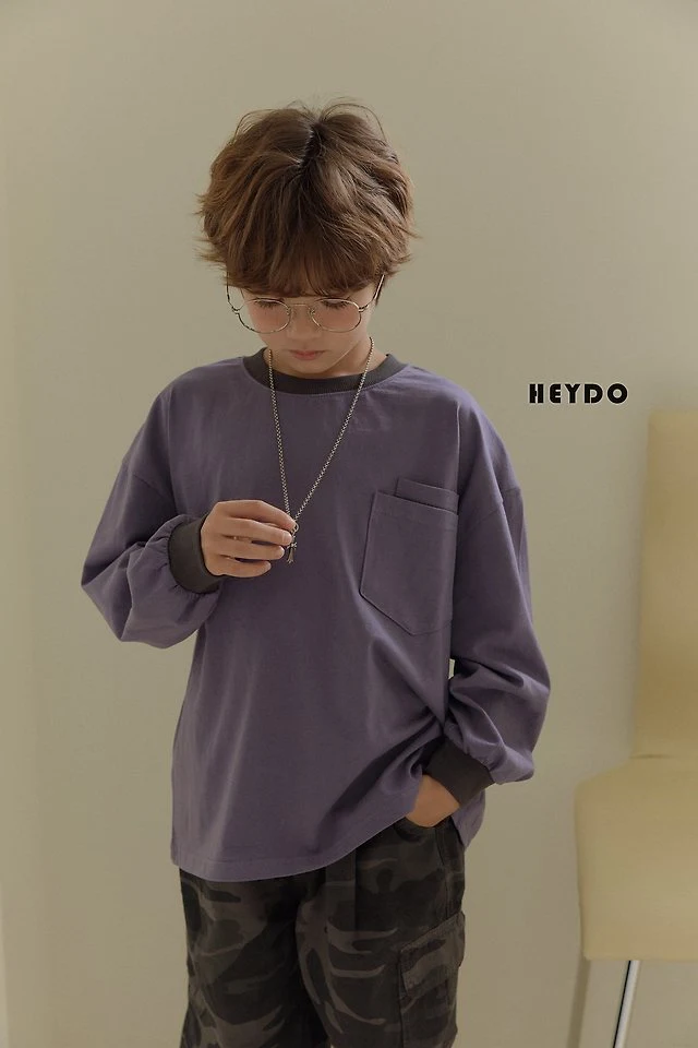 Heydo - Korean Children Fashion - #discoveringself - Twotwo Pocket Tee - 10
