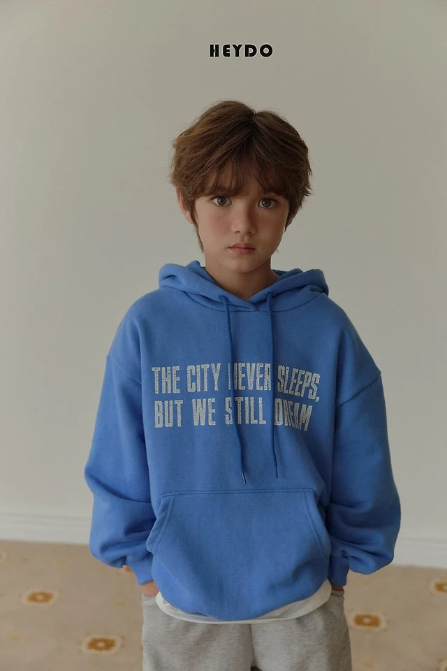 Heydo - Korean Children Fashion - #discoveringself - Lettering Hood Top - 8