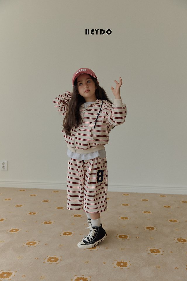 Heydo - Korean Children Fashion - #fashionkids - Stripe Bermuda Pants - 10