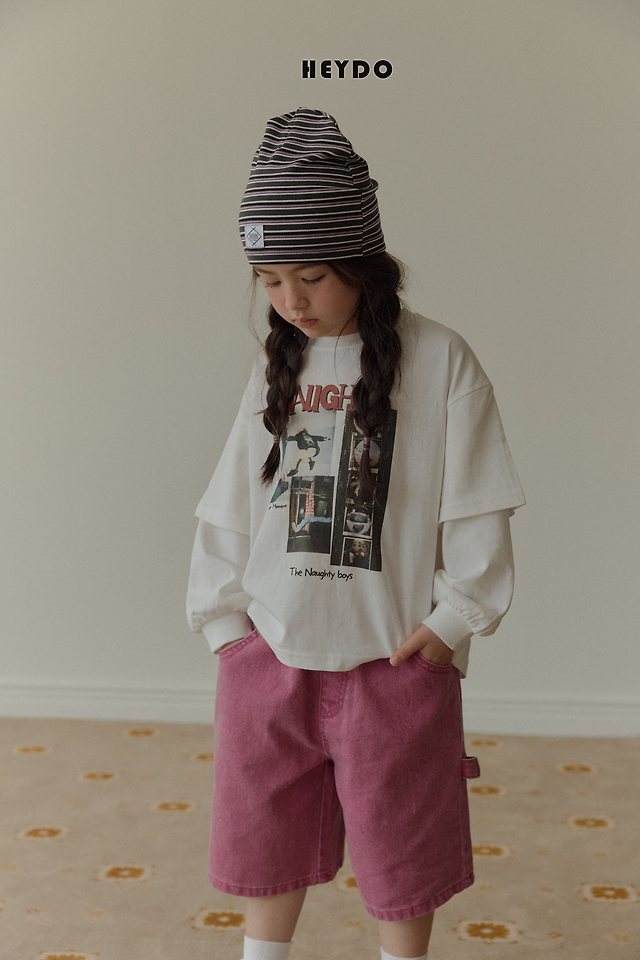Heydo - Korean Children Fashion - #fashionkids - Layered Long Tee - 7