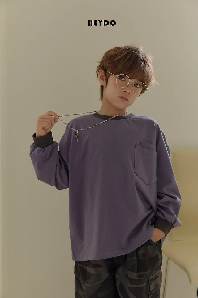 Heydo - Korean Children Fashion - #fashionkids - Twotwo Pocket Tee - 11