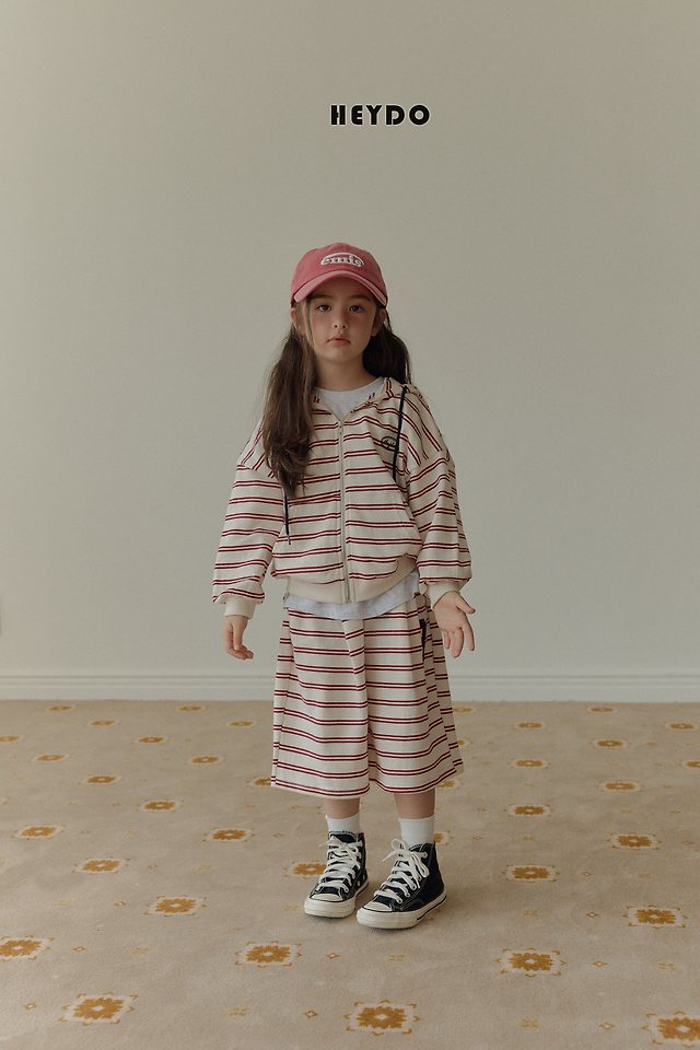 Heydo - Korean Children Fashion - #fashionkids - 8 Patch Hood Zip-up - 10