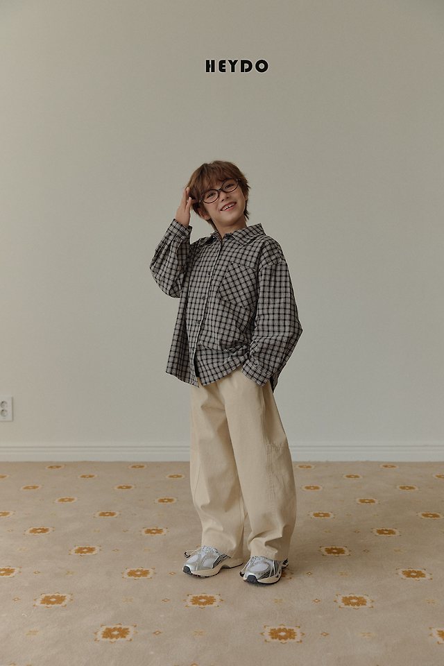Heydo - Korean Children Fashion - #kidsshorts - Chicho Check Shirt - 11
