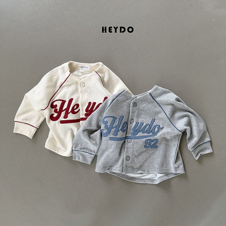Heydo - Korean Children Fashion - #kidsshorts - Baseball Jersy Top