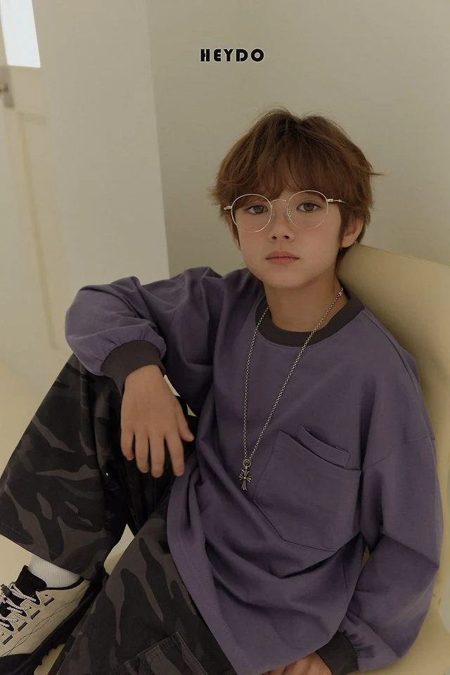 Heydo - Korean Children Fashion - #kidsshorts - Twotwo Pocket Tee - 12