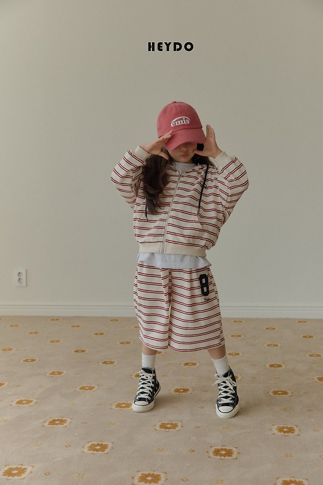 Heydo - Korean Children Fashion - #kidsshorts - 8 Patch Hood Zip-up - 11