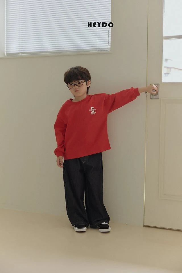 Heydo - Korean Children Fashion - #kidsshorts - C Logo Tee - 7
