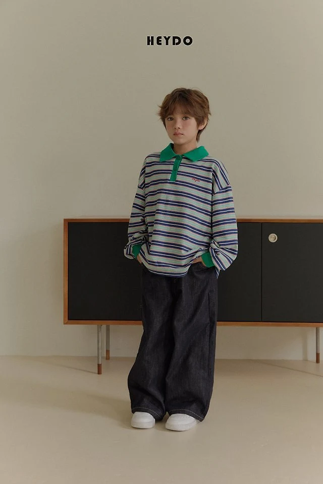 Heydo - Korean Children Fashion - #kidsstore - Tommy Colored Collar Tee - 10