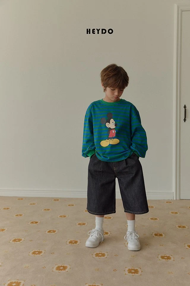 Heydo - Korean Children Fashion - #kidsstore - Stripe Banding Tee - 5