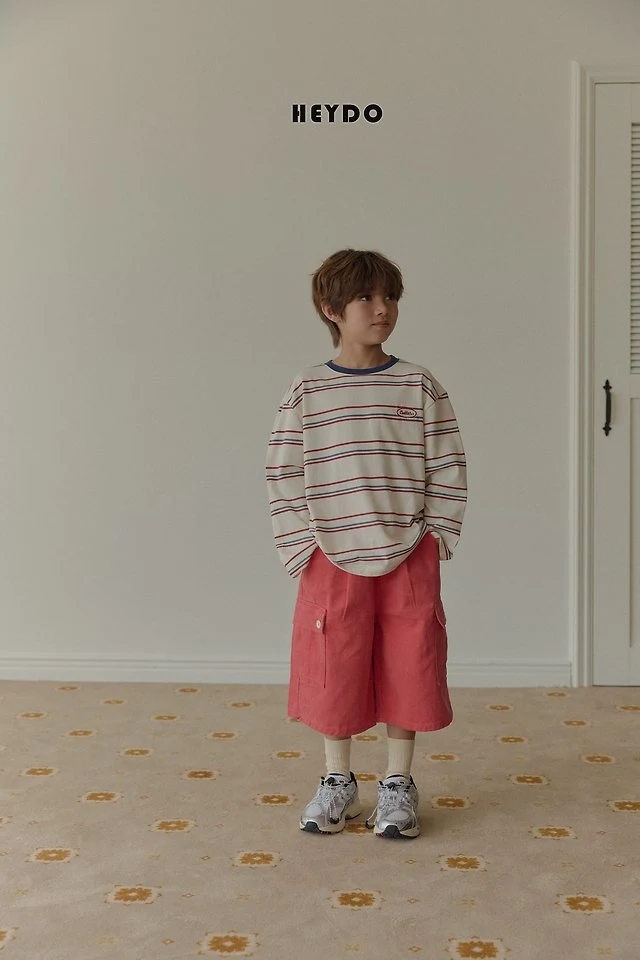 Heydo - Korean Children Fashion - #kidsshorts - Butter Wappen Tee - 4