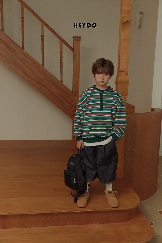 Heydo - Korean Children Fashion - #kidsstore - Henrly Stripe Sweatshirts - 6