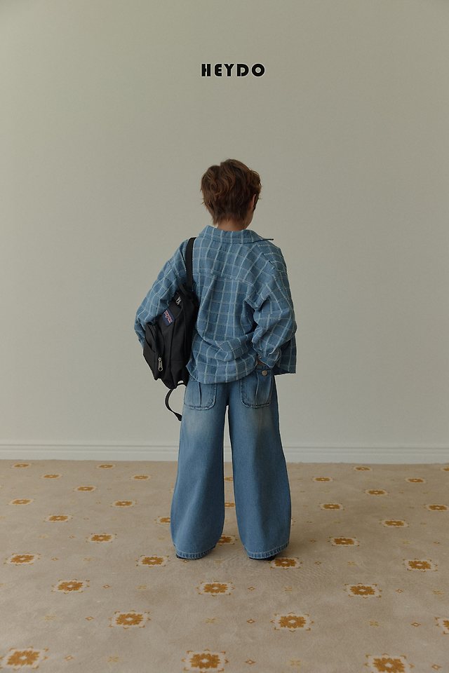 Heydo - Korean Children Fashion - #kidsstore - True Wide Denim Pants - 5