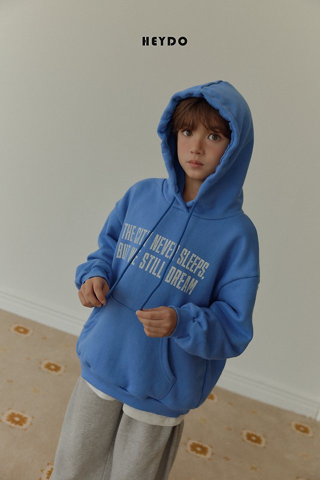Heydo - Korean Children Fashion - #kidsstore - Lettering Hood Top - 11