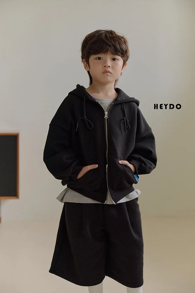 Heydo - Korean Children Fashion - #kidsstore - Two Way Hood Zip-up - 5