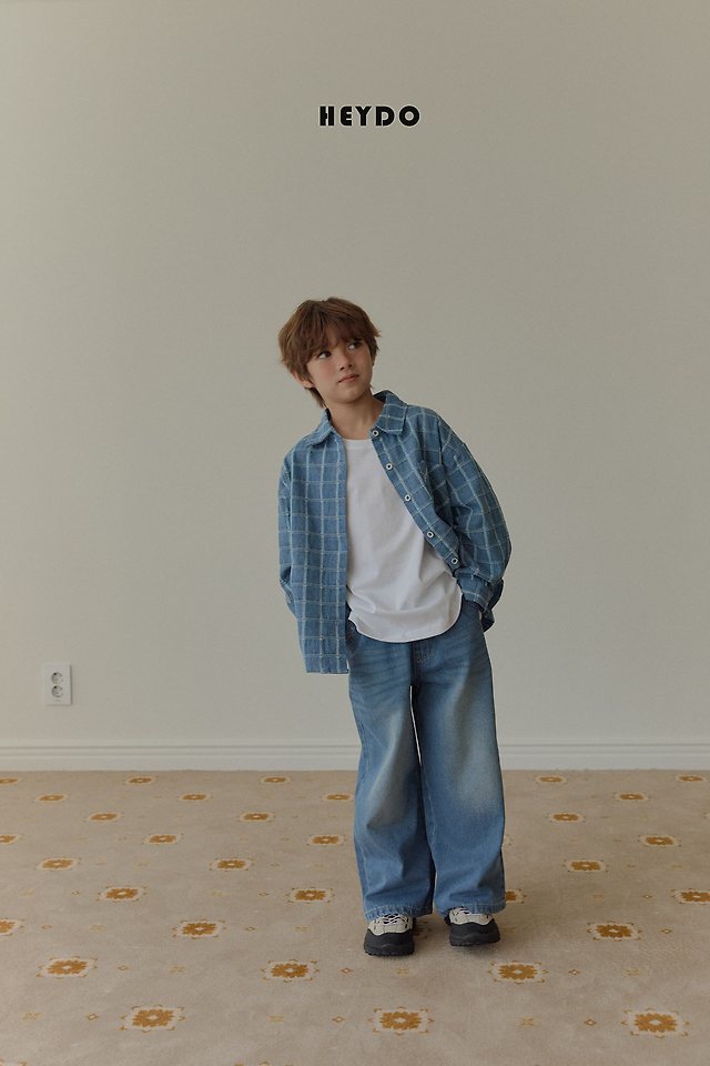 Heydo - Korean Children Fashion - #kidzfashiontrend - True Wide Denim Pants - 6