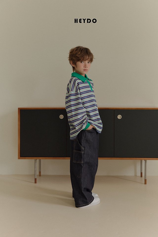 Heydo - Korean Children Fashion - #kidsstore - Carpender Denim Pants - 4