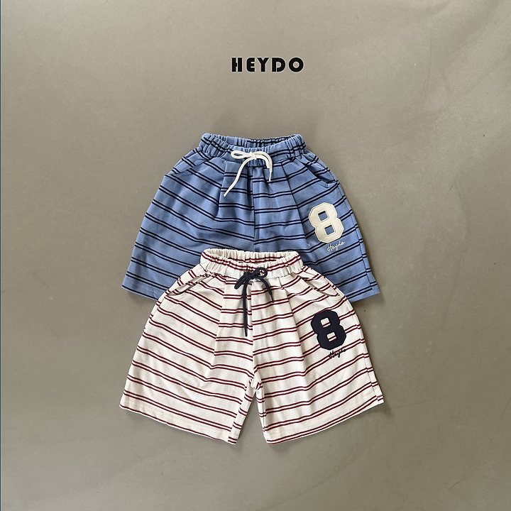 Heydo - Korean Children Fashion - #littlefashionista - Stripe Bermuda Pants
