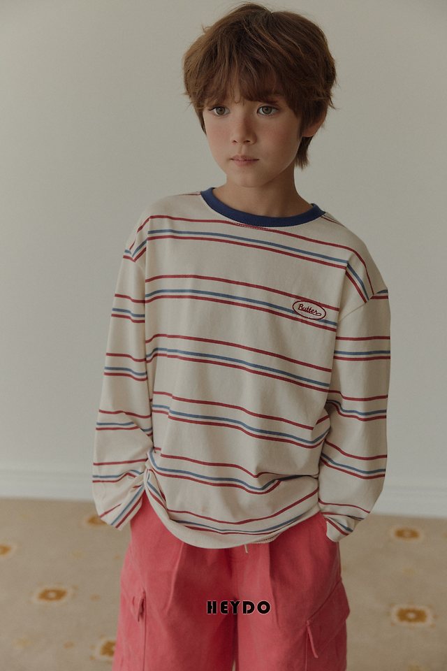 Heydo - Korean Children Fashion - #littlefashionista - Butter Wappen Tee - 7