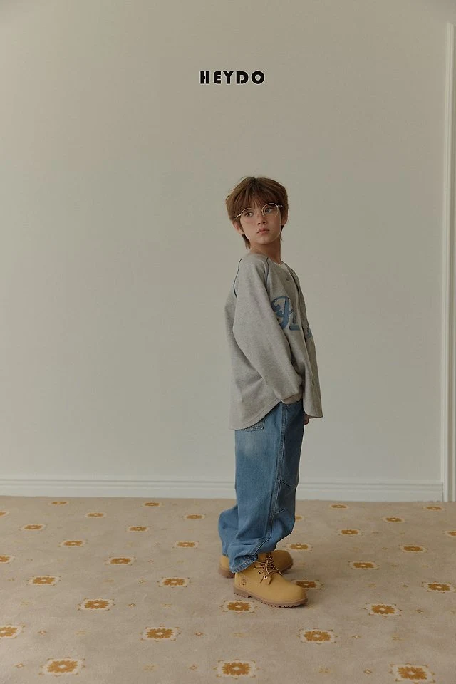 Heydo - Korean Children Fashion - #littlefashionista - Four Dart Denim Pants - 5