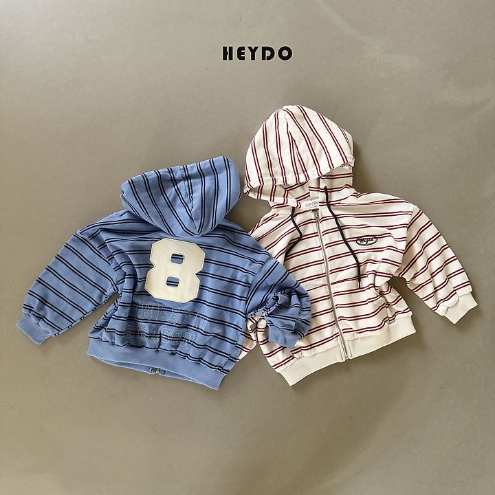 Heydo - Korean Children Fashion - #littlefashionista - 8 Patch Hood Zip-up