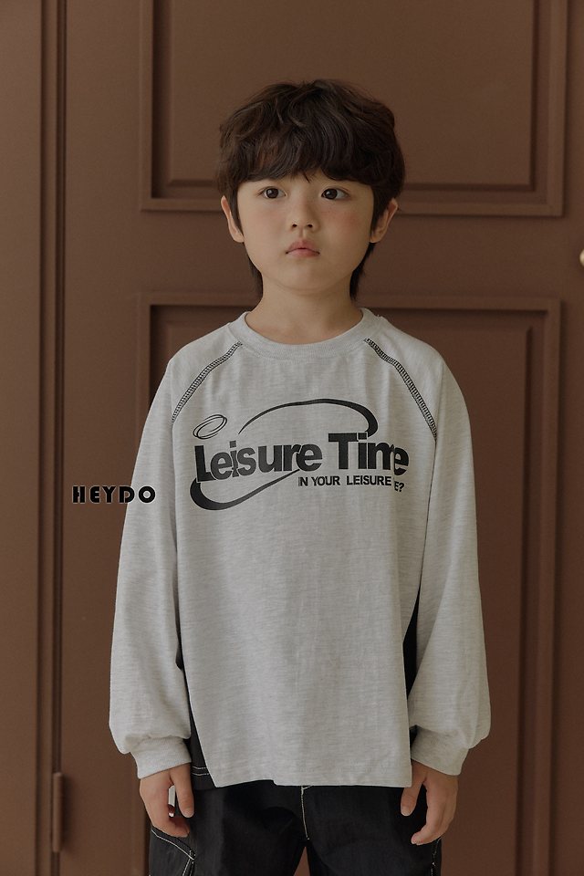 Heydo - Korean Children Fashion - #littlefashionista - Time Colored Tee - 4
