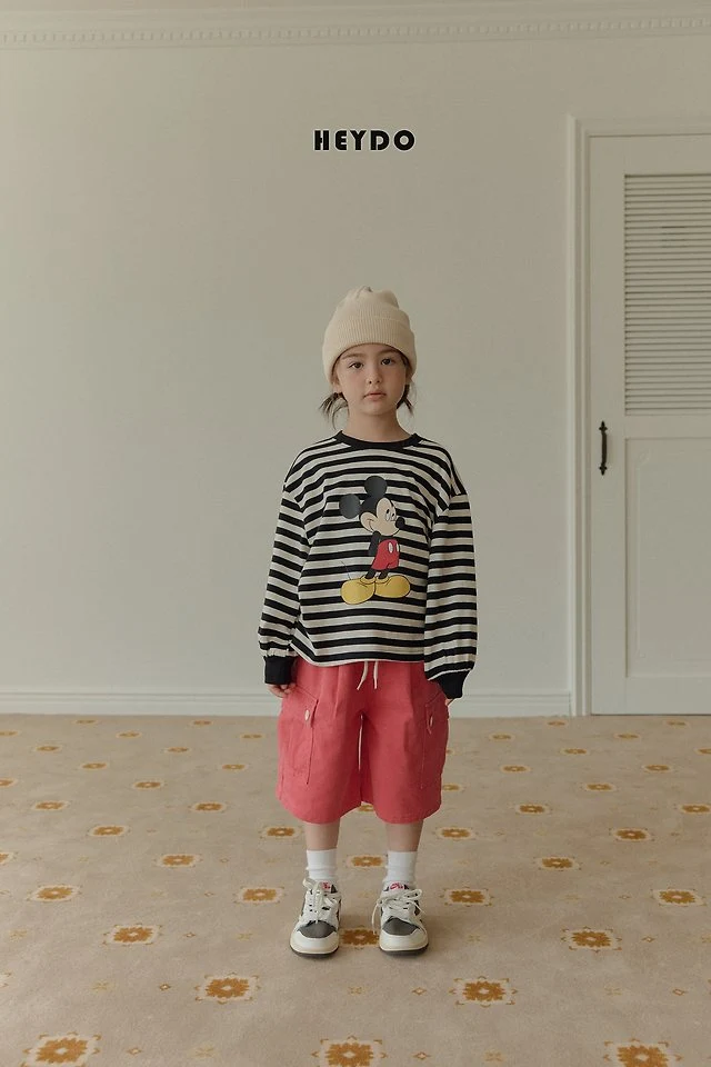 Heydo - Korean Children Fashion - #magicofchildhood - Stripe Banding Tee - 9