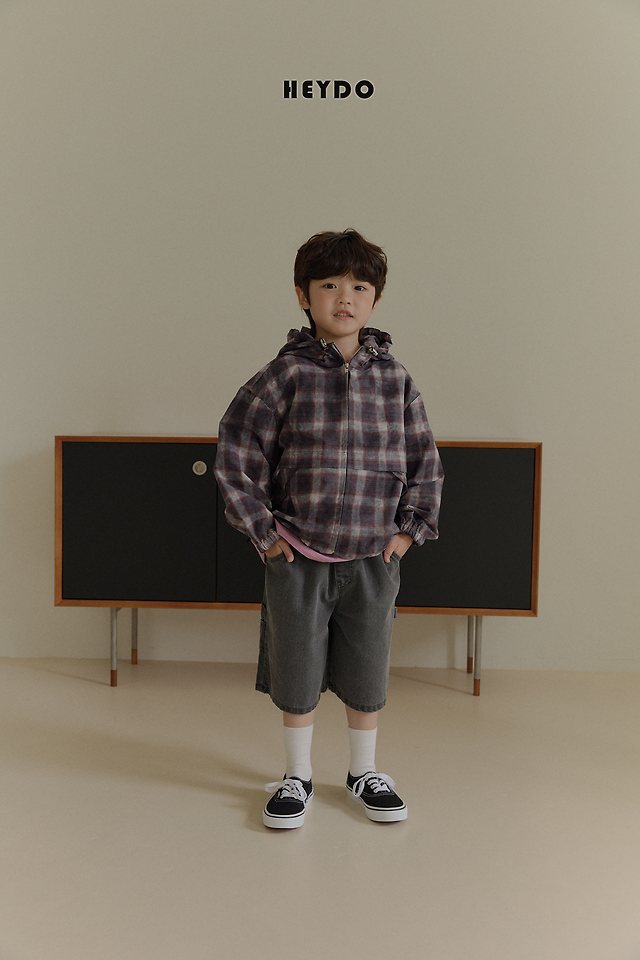 Heydo - Korean Children Fashion - #magicofchildhood - Vintage Check Windbreaker - 5