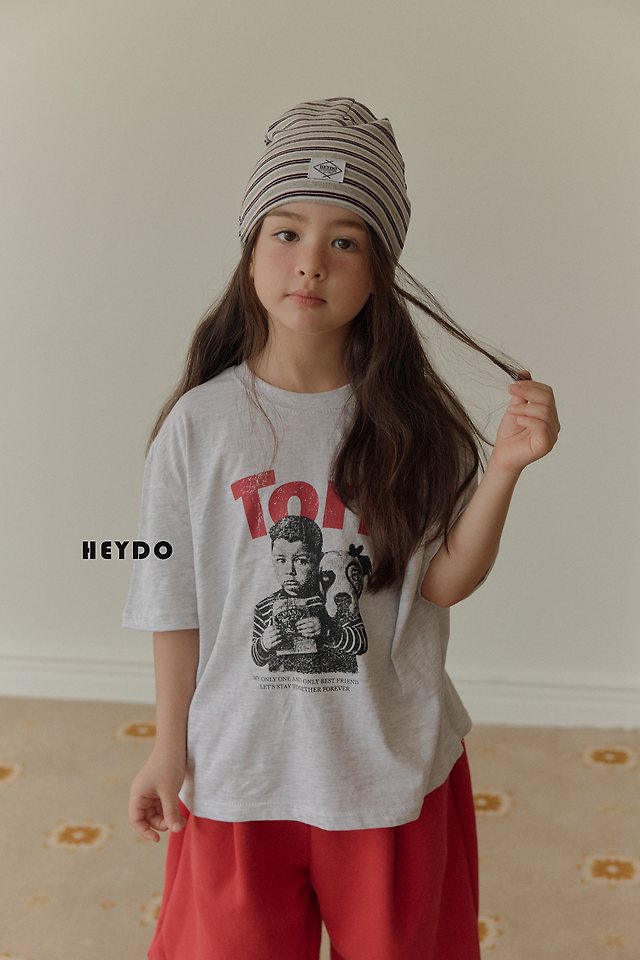 Heydo - Korean Children Fashion - #littlefashionista - Tori Short Sleeved Tee - 4